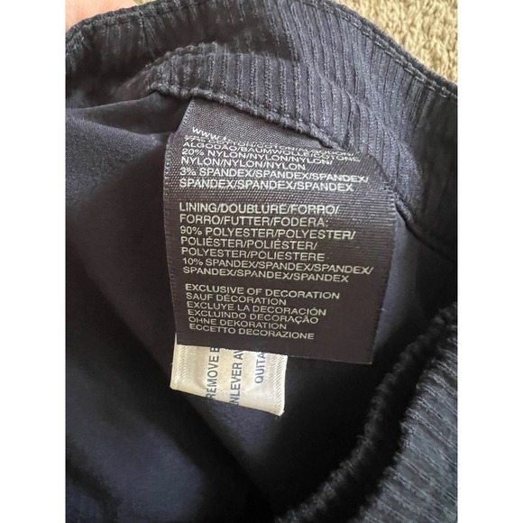 Tommy Hilfiger Navy Blue Seersucker Sailor Mini Skirt Gold  Buttons Size 12 - Picture 5 of 5